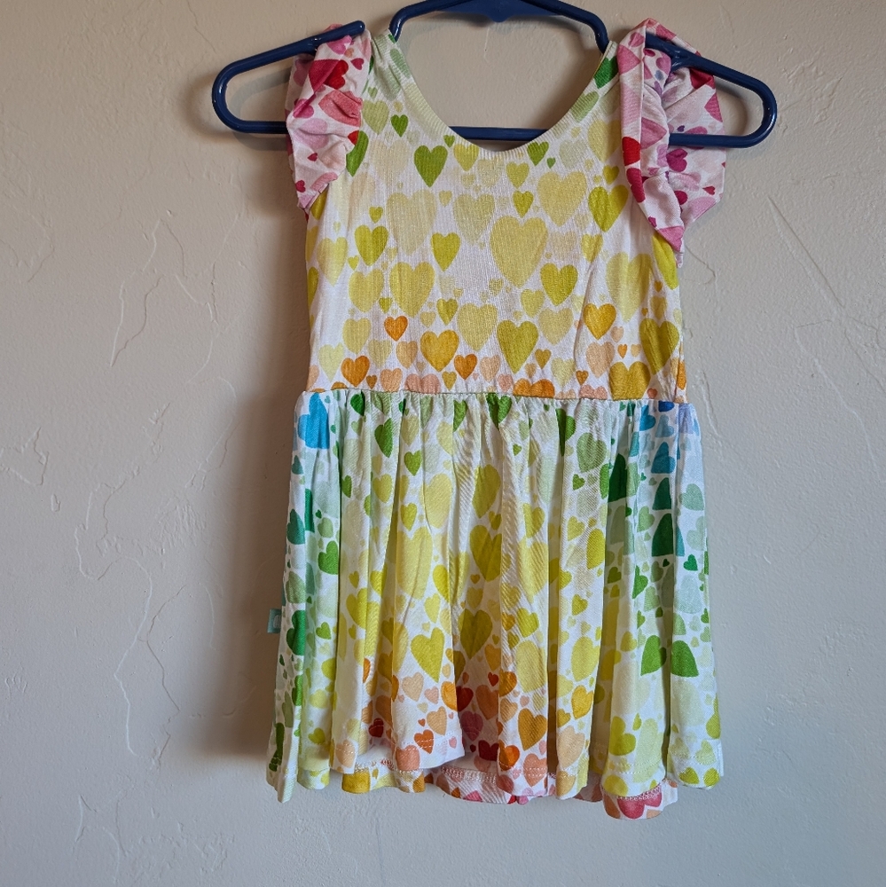 Macaron+Me Rainbow Heart Dress